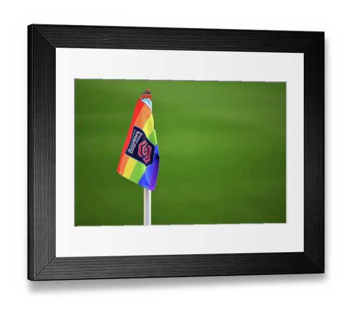 Framed Print : Arsenal vs. West Ham United: Rainbow Laces Match, Barclays Women's Super League Framed Print : Arsenal vs. West Ham United: Rainbow Laces Match, Barclays Women's Super League