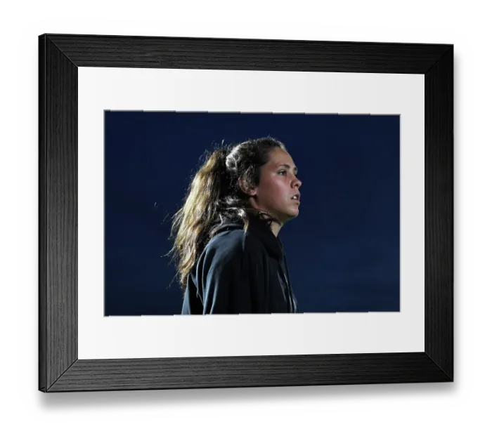 Framed Print : Arsenal's Kaylan Marckese Prepares for Barclays WSL Clash Against West Ham United
