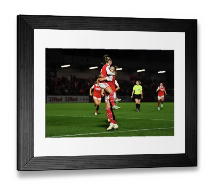 Framed Print : Jordan Nobbs Scores First Goal: Arsenal Women's Super League Victory over West Ham United