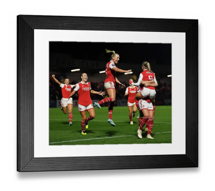 Framed Print : Jordan Nobbs Scores Opening Goal: Arsenal Women's Super League Victory over West Ham United