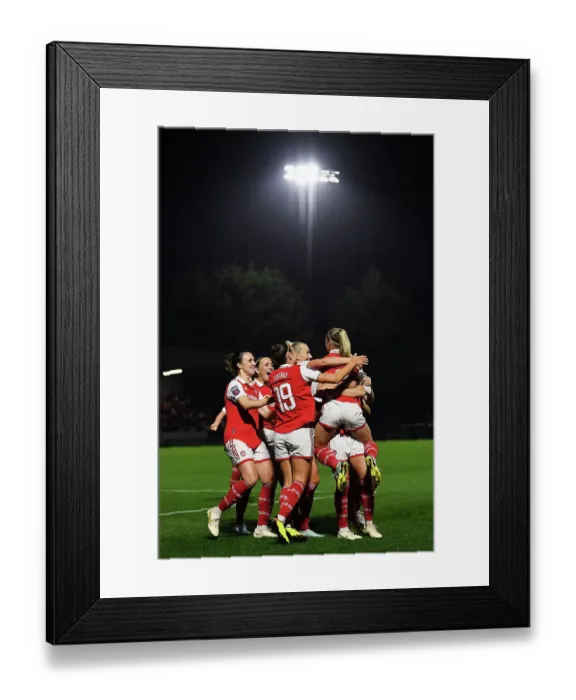 Framed Print : Jordan Nobbs Scores First Goal: Arsenal's Super League Victory Over West Ham United