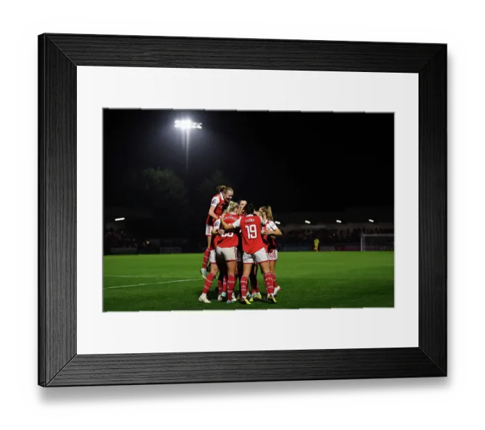 Framed Print : Jordan Nobbs Scores Opening Goal: Arsenal's Super League Triumph over West Ham United