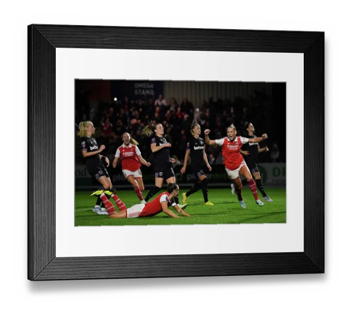 Framed Print : Stina Blackstenius Scores Her Second Goal: Arsenal Women's Super League Triumph Over West Ham United Framed Print : Stina Blackstenius Scores Her Second Goal: Arsenal Women's Super League Triumph Over West Ham United