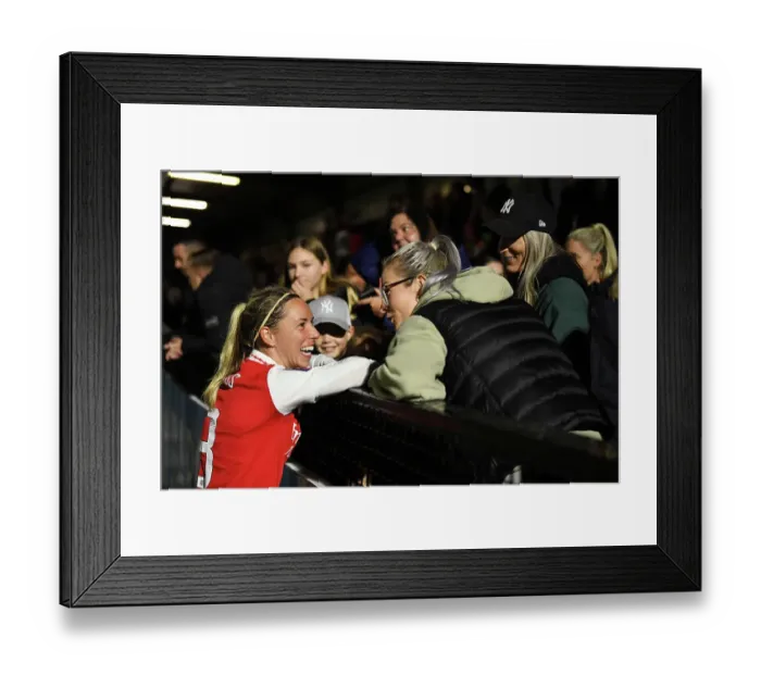 Framed Print : Jordan Nobbs: Post-Match Emotion at Arsenal's Victory over West Ham United Framed Print : Jordan Nobbs: Post-Match Emotion at Arsenal's Victory over West Ham United