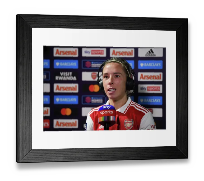 Framed Print : Arsenal Women vs West Ham United: Jordan Nobbs Celebrates Post-Match at Meadow Park