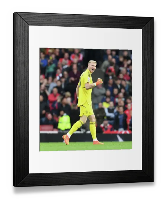 Framed Print : Arsenal's Aaron Ramsdale Celebrates Four Goals Against Nottingham Forest in 2022-23 Premier League Framed Print : Arsenal's Aaron Ramsdale Celebrates Four Goals Against Nottingham Forest in 2022-23 Premier League