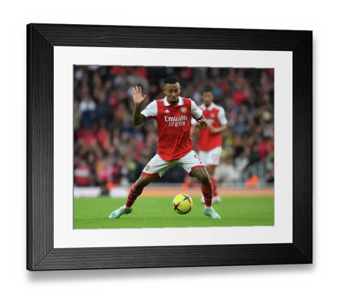 Framed Print : Gabriel Jesus in Action: Arsenal vs. Nottingham Forest (2022-23) Framed Print : Gabriel Jesus in Action: Arsenal vs. Nottingham Forest (2022-23)
