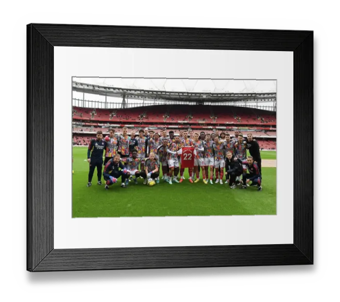 Framed Print : Arsenal Honors Injured Team Member Pablo Mari Against Nottingham Forest