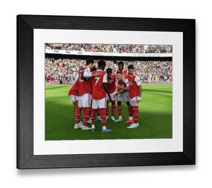Framed Print : Arsenal's Pre-Match Huddle: Arsenal FC vs. Nottingham Forest, Premier League 2022-23 Framed Print : Arsenal's Pre-Match Huddle: Arsenal FC vs. Nottingham Forest, Premier League 2022-23