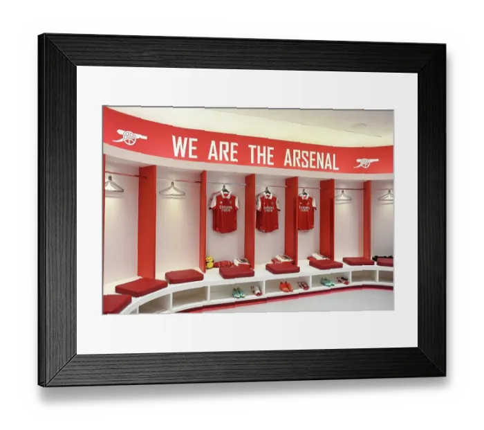 Framed Print : Arsenal FC: Pre-Match Huddle in Emirates Stadium Dressing Room vs Nottingham Forest (2022-23) Framed Print : Arsenal FC: Pre-Match Huddle in Emirates Stadium Dressing Room vs Nottingham Forest (2022-23)