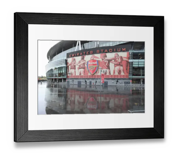 Framed Print : Rainy Arsenal Showdown: Battle of Emirates Stadium (2022-23) vs. Nottingham Forest Framed Print : Rainy Arsenal Showdown: Battle of Emirates Stadium (2022-23) vs. Nottingham Forest