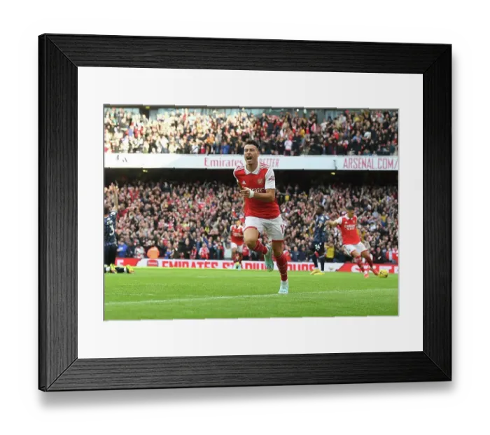 Framed Print : Martinelli's Stunner: Arsenal's Winning Goal Against Nottingham Forest (2022-23)