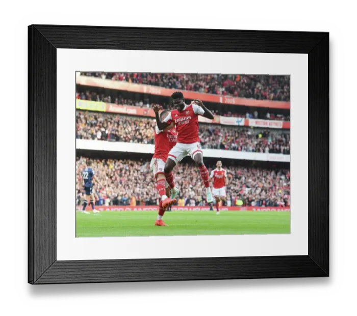 Framed Print : Thomas Partey's Brace: Arsenal Crushes Nottingham Forest 4-0 in Premier League
