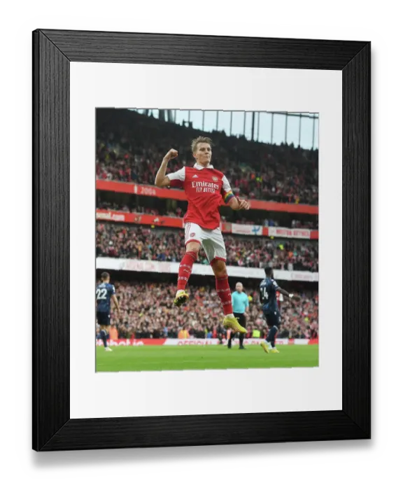 Framed Print : Five-Goal Blitz: Martin Odegaard's Brace in Arsenal's Rampage Against Nottingham Forest (2022-23) Framed Print : Five-Goal Blitz: Martin Odegaard's Brace in Arsenal's Rampage Against Nottingham Forest (2022-23)