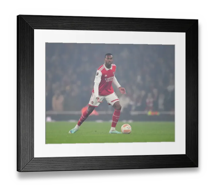 Framed Print : Gabriel Magalhaes in Action: Arsenal vs FC Zurich, UEFA Europa League (2022-23)