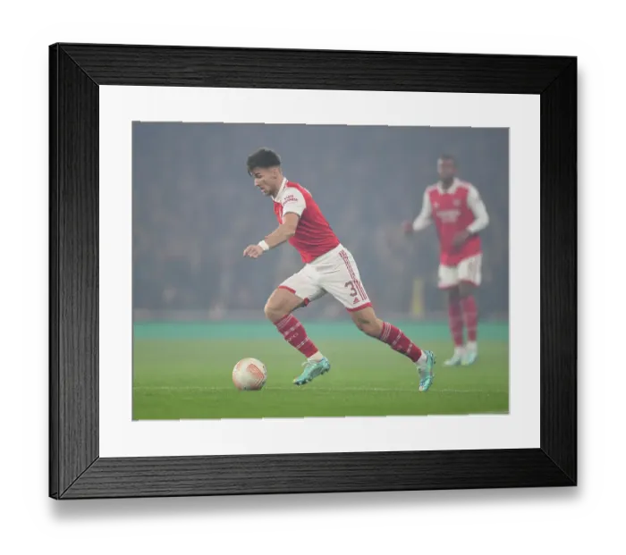 Framed Print : Arsenal's Kieran Tierney Stars in Europa League Victory over FC Zurich
