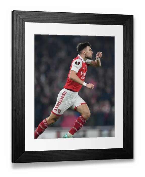 Framed Print : Kieran Tierney Scores the Winning Goal: Arsenal Triumphs in Europa League Clash vs. FC Zurich