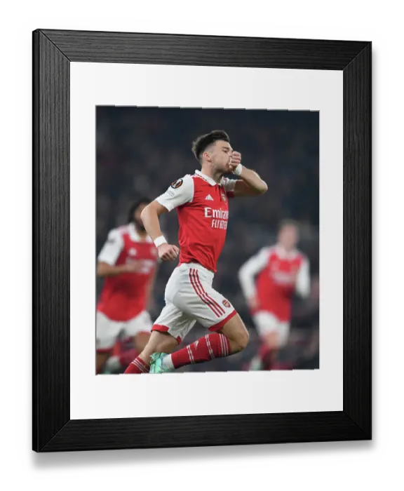 Framed Print : Arsenal's Kieran Tierney Scores the Winning Goal in Europa League Clash vs. FC Zurich