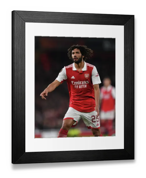 Framed Print : Arsenal's Elneny Dazzles in Europa League: FC Zurich Showdown (2022-23)