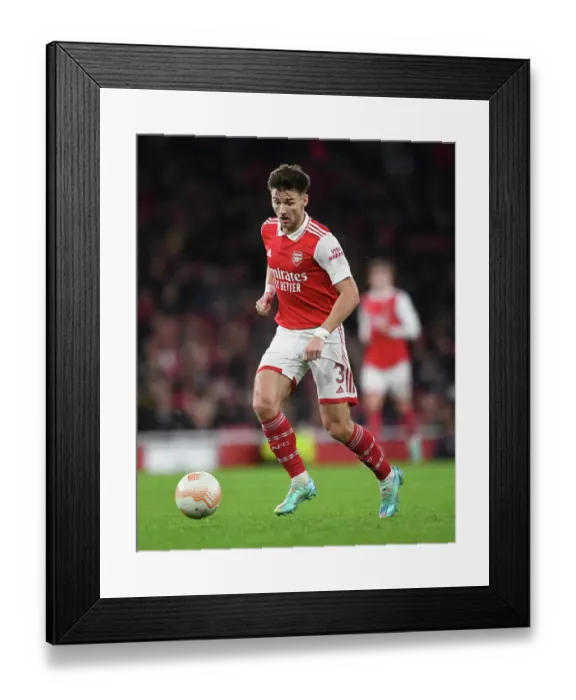 Framed Print : Arsenal's Kieran Tierney Shines in Europa League Triumph over FC Zurich