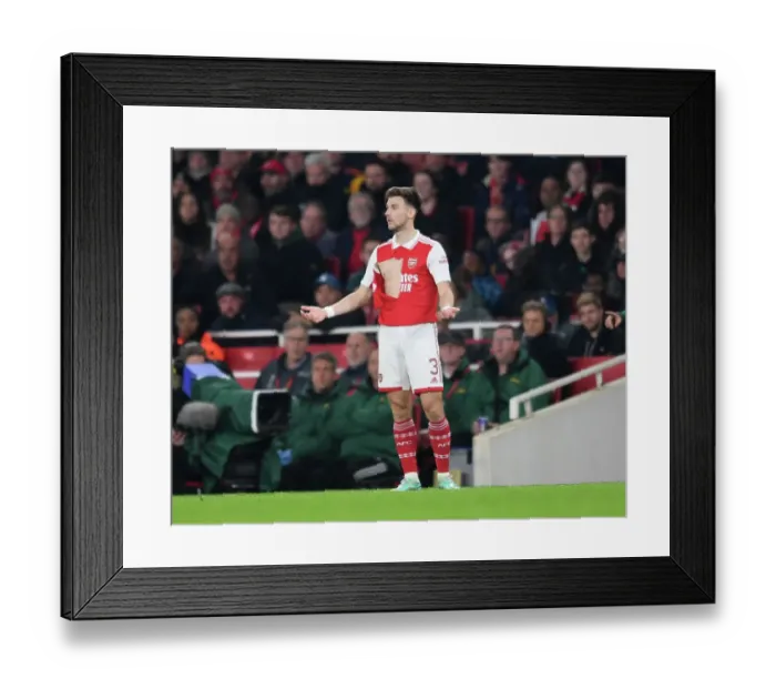 Framed Print : Arsenal's Kieran Tierney Stars in Europa League Victory over FC Zurich