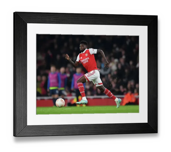 Framed Print : Thomas Partey in Action: Arsenal vs FC Zurich - UEFA Europa League Group A Clash (2022-23)