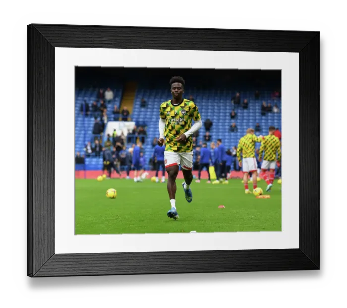 Framed Print : Bukayo Saka's Pre-Match Routine: Arsenal vs. Chelsea, Premier League 2022-23 Framed Print : Bukayo Saka's Pre-Match Routine: Arsenal vs. Chelsea, Premier League 2022-23