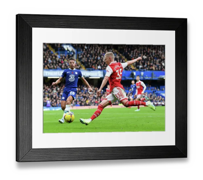 Framed Print : Zinchenko vs. Chelsea: Battle of the Premier League Titans (2022-23) Framed Print : Zinchenko vs. Chelsea: Battle of the Premier League Titans (2022-23)