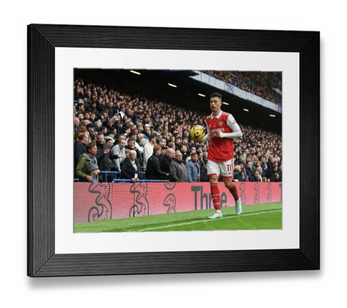 Framed Print : Martinelli in Action: Chelsea vs. Arsenal, Premier League 2022-23