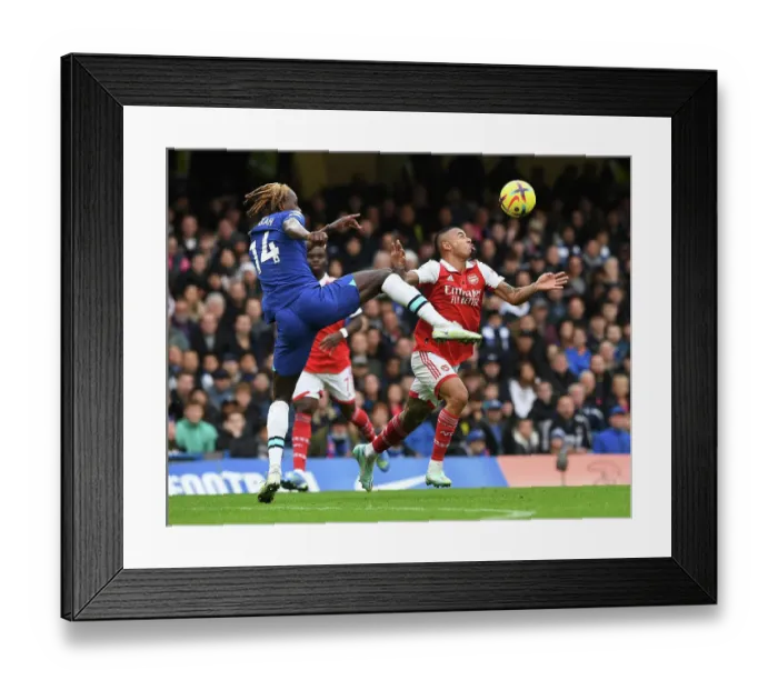 Framed Print : Clash at Stamford Bridge: Arsenal vs. Chelsea - Premier League 2022-23