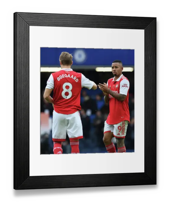 Framed Print : Gabriel Jesus in Action: Chelsea vs. Arsenal, Premier League 2022-23