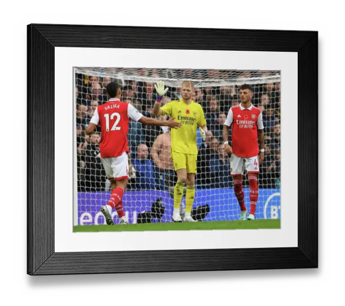 Framed Print : Arsenal's Ramsdale Goes Head-to-Head with Chelsea in Premier League Battle (2022-23) Framed Print : Arsenal's Ramsdale Goes Head-to-Head with Chelsea in Premier League Battle (2022-23)