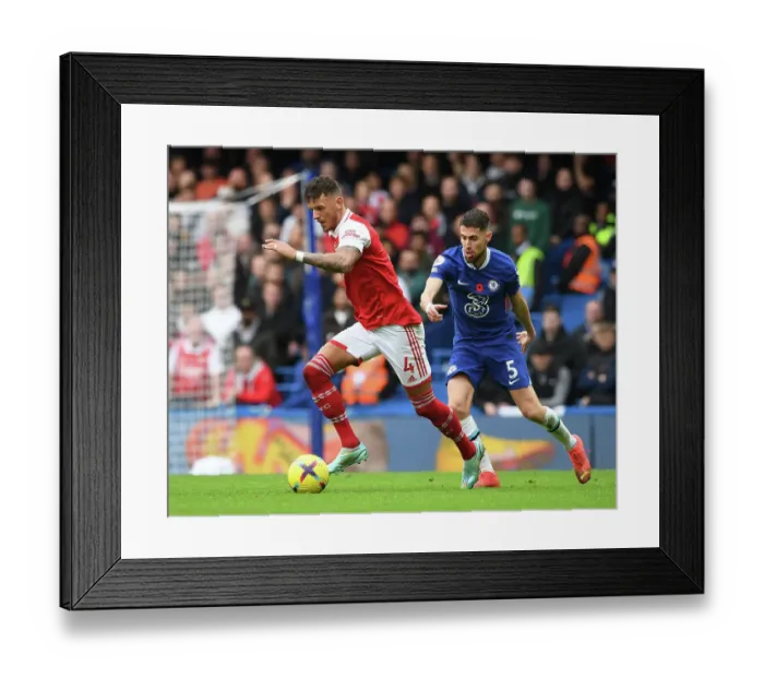 Framed Print : Clash of Titans: Chelsea vs. Arsenal - Premier League Showdown (November 2022)