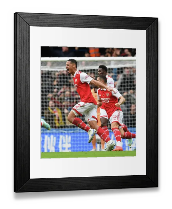 Framed Print : Saliba's Stamford Bridge Stunner: Arsenal's Premier League Victory over Chelsea (2022-23) Framed Print : Saliba's Stamford Bridge Stunner: Arsenal's Premier League Victory over Chelsea (2022-23)