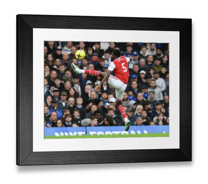 Framed Print : Thomas Partey in Action: Chelsea vs. Arsenal, Premier League 2022-23