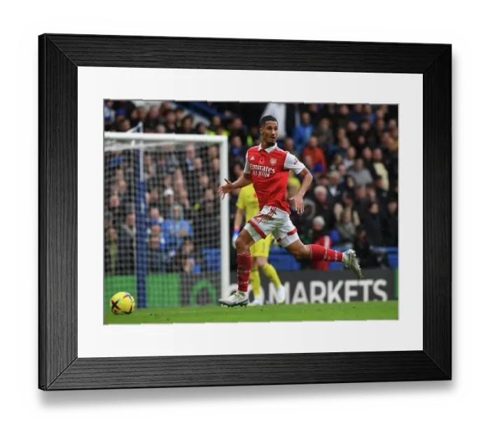 Framed Print : William Saliba's Defiant Performance: Arsenal vs. Chelsea, Premier League 2022-23 Framed Print : William Saliba's Defiant Performance: Arsenal vs. Chelsea, Premier League 2022-23