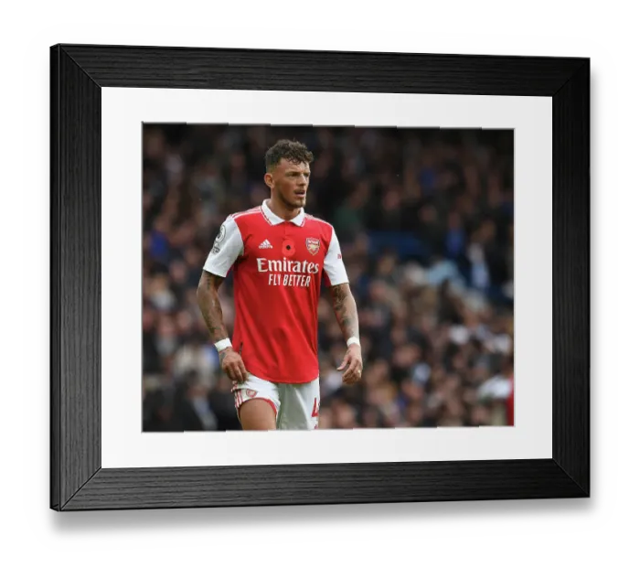 Framed Print : Intense Clash: Ben White vs. Chelsea in the Premier League (2022-23) Framed Print : Intense Clash: Ben White vs. Chelsea in the Premier League (2022-23)