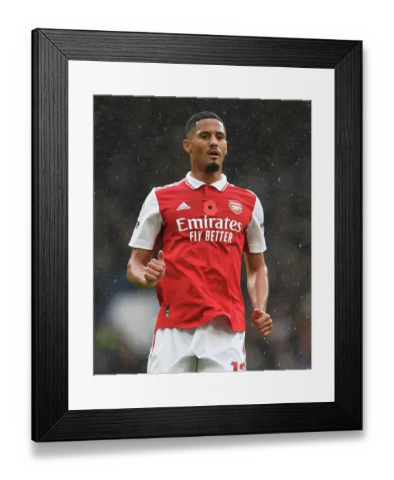 Framed Print : William Saliba at Stamford Bridge: Arsenal vs. Chelsea, Premier League 2022-23 Framed Print : William Saliba at Stamford Bridge: Arsenal vs. Chelsea, Premier League 2022-23