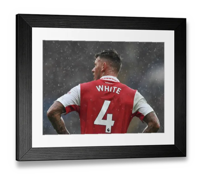 Framed Print : Ben White's Steadfast Performance: Arsenal vs. Chelsea's Intense Premier League Clash Framed Print : Ben White's Steadfast Performance: Arsenal vs. Chelsea's Intense Premier League Clash