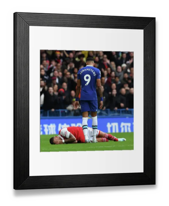 Framed Print : Clash of Titans: Aubameyang vs. Arsenal's White - Chelsea v Arsenal, Premier League 2022-23 Framed Print : Clash of Titans: Aubameyang vs. Arsenal's White - Chelsea v Arsenal, Premier League 2022-23