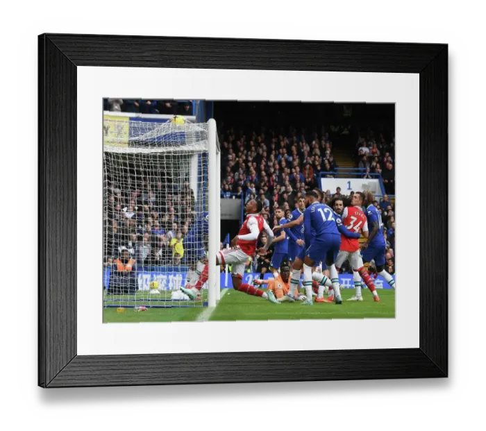 Framed Print : Gabriel's Stunning Goal: Arsenal Triumphs Over Chelsea in the Premier League 2022-23 Framed Print : Gabriel's Stunning Goal: Arsenal Triumphs Over Chelsea in the Premier League 2022-23
