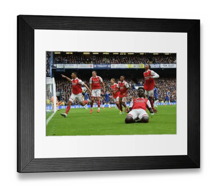 Framed Print : Gabriel's Game-Winning Goal: Arsenal Triumphs Over Chelsea (2022-23) Framed Print : Gabriel's Game-Winning Goal: Arsenal Triumphs Over Chelsea (2022-23)