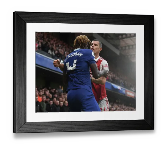 Framed Print : Clash of Midfield Titans: Xhaka vs. Chalobah - Premier League 2022-23: Chelsea vs. Arsenal Framed Print : Clash of Midfield Titans: Xhaka vs. Chalobah - Premier League 2022-23: Chelsea vs. Arsenal