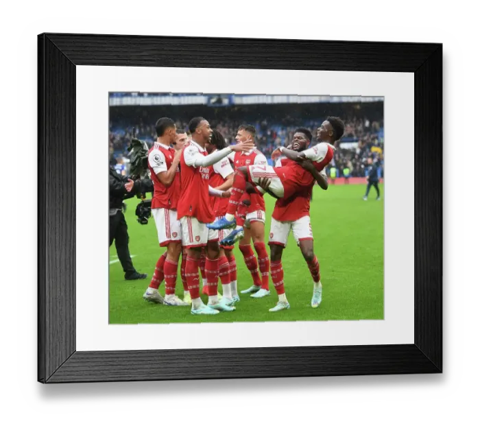Framed Print : Arsenal's Premier League Victory over Chelsea: A Hard-Fought Triumph