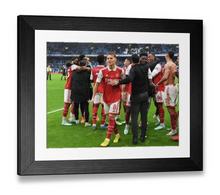 Framed Print : Arsenal's Martin Odegaard Reacts After Chelsea vs Arsenal Premier League Clash (2022-23) Framed Print : Arsenal's Martin Odegaard Reacts After Chelsea vs Arsenal Premier League Clash (2022-23)