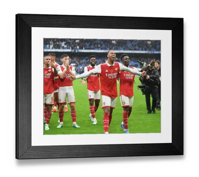 Framed Print : Gabriel's Victory: Arsenal's Win Against Chelsea in the 2022-23 Premier League