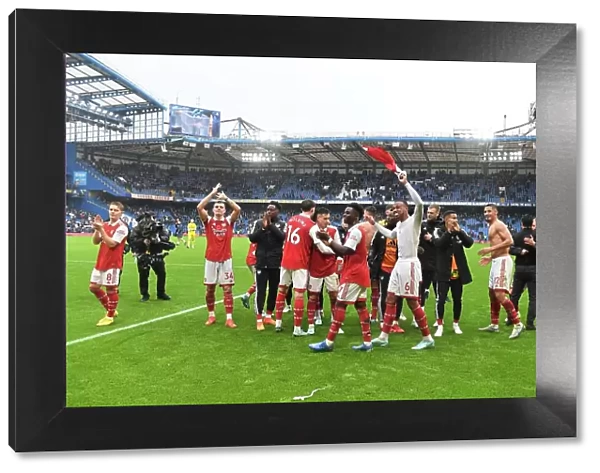 Arsenal's Victory Celebration: Chelsea vs. Arsenal, Premier League 2022-23