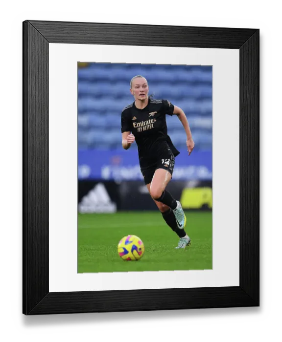 Framed Print : Arsenal's Frida Maanum in Action: Arsenal Women vs Leicester City in the FA WSL