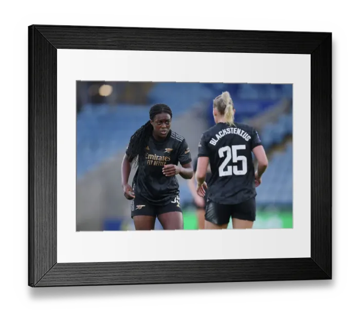 Framed Print : Arsenal's Michelle Agyemang in Action against Leicester City in Barclays Women's Super League Framed Print : Arsenal's Michelle Agyemang in Action against Leicester City in Barclays Women's Super League