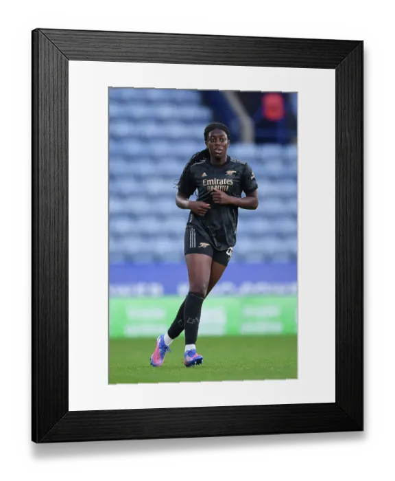 Framed Print : Arsenal's Michelle Agyemang Faces Off Against Leicester City in Women's Super League Showdown Framed Print : Arsenal's Michelle Agyemang Faces Off Against Leicester City in Women's Super League Showdown